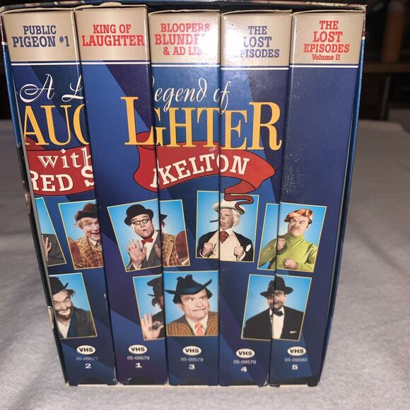 1997 Red Skelton A Legend of Laughter 5 VHS Collector Series Boxed Set Sealed! - Picture 3 of 8
